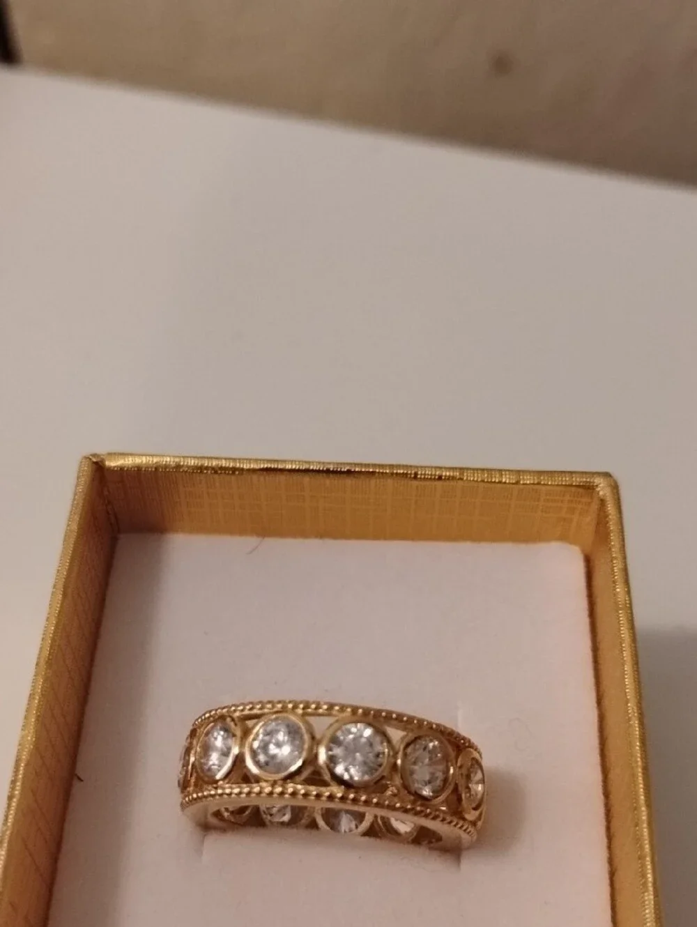 Diamonique Eternity Band Size 7.